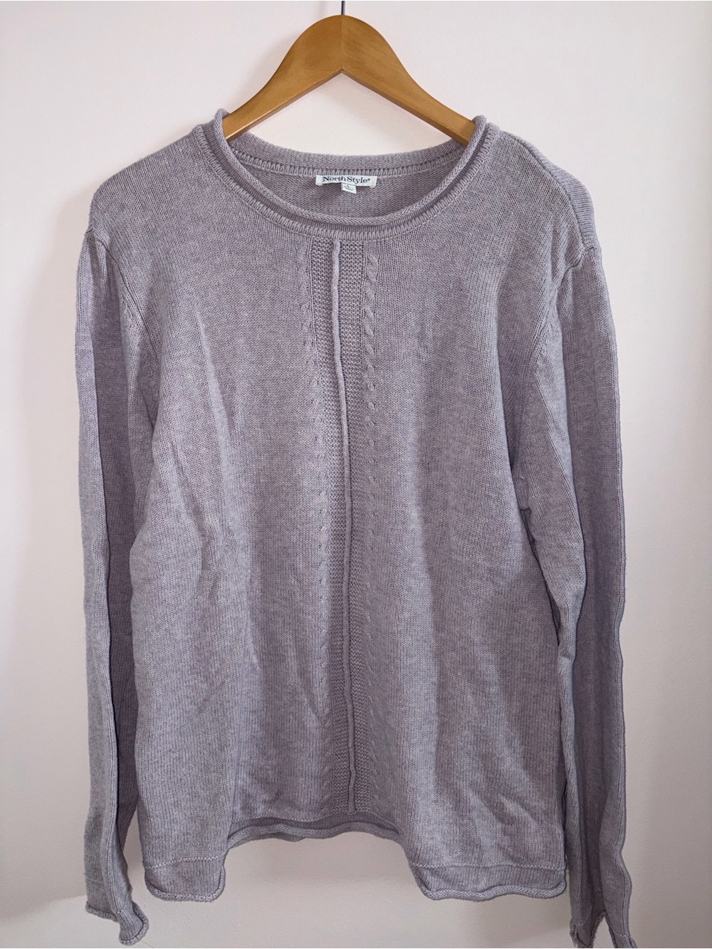 Lightweight Cable-Detail Sweater